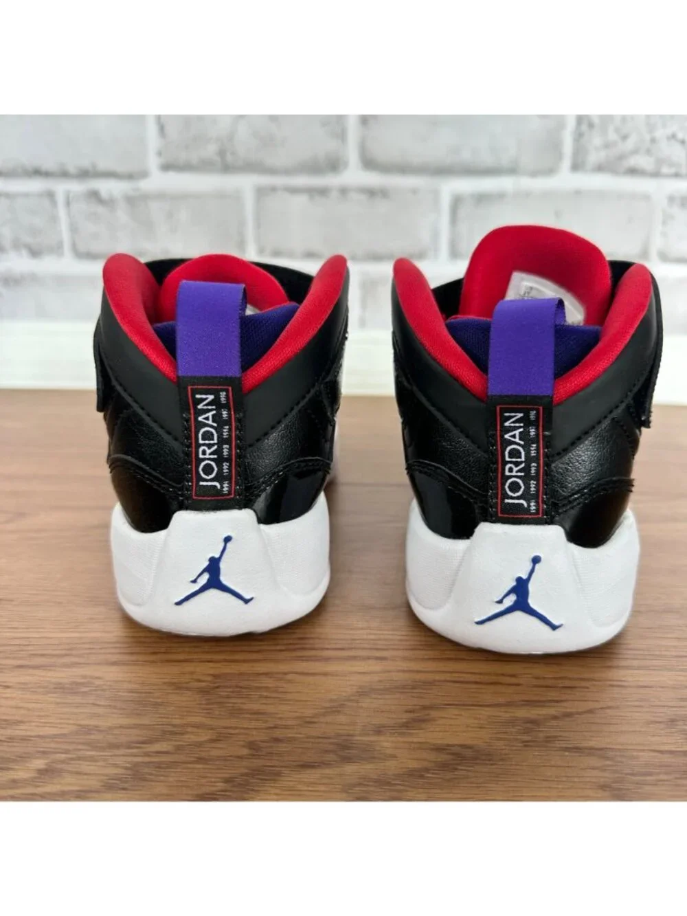Rare Nike Air Jordan 6 Rings Toddler Boys 3Y Athletic Shoes Black Red DQ8432-001